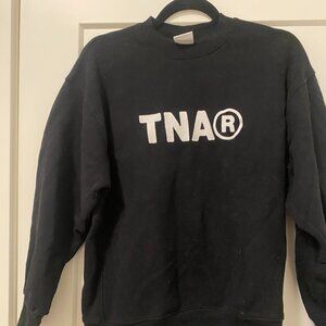 Artizia TNA Logo Cozy Fleece Boyfriend Sweatshirt Size S